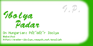 ibolya padar business card